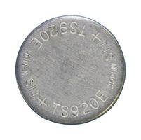 Rechargeable Battery, 3 V, Lithium, 11 mAh, Button Cell, Pressure Contact, 9.5 mm