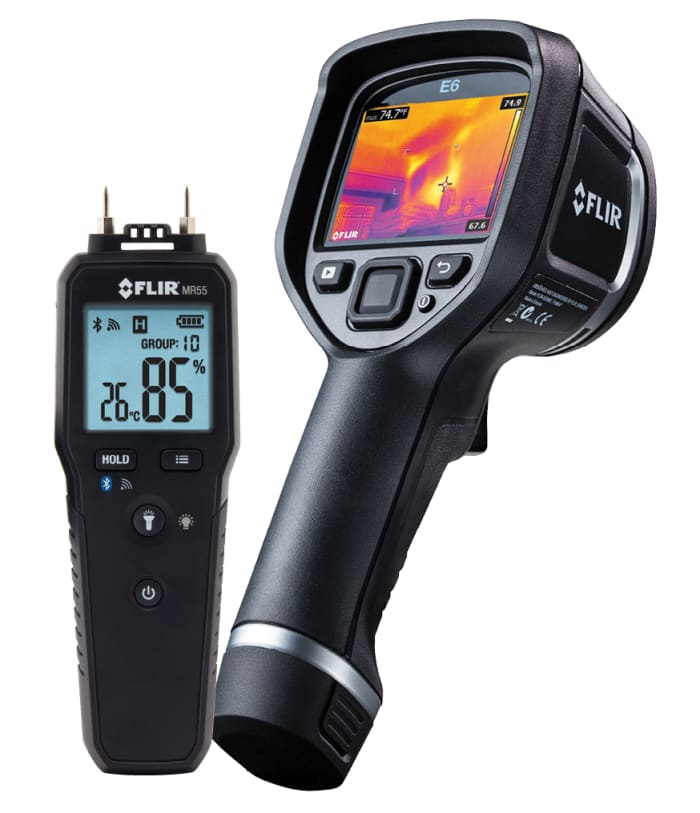 FLIR E6-XT WiFi + MR55 Thermal Imaging Camera with WiFi, -20 → +550 °C, -4 → 1022 °F, 240 x 180pixel