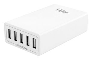 USB CHARGER 5 PORT 8A EURO PLUG