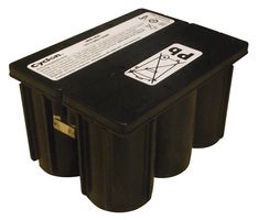 Rechargeable Battery, Cyclon Series, Single Cell, 12 V, Lead Acid, 5 Ah, X, Quick Connect