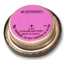 Battery, XOL, Single Cell, 3.6 V, BEL, Lithium Thionyl Chloride, 420 mAh, PCB Pins, 22.5 mm