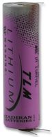 Battery, High Power, Single Cell, 4.1 V, AA, Lithium Thionyl Chloride, 500 mAh, PCB Pins, 15 mm