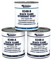 Potting Compound, Thermally Conductive, Flame Retardant, 2 Part Epoxy, Can, Black, 2.7 l