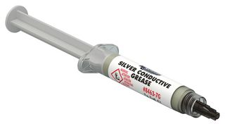 Lubricant, Electrically/Thermally Conductive, Grease, Conductive, Silver, Syringe, 2.96 ml