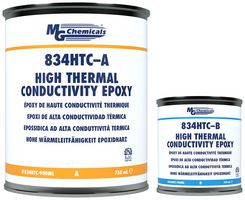 Potting Compound, Thermally Conductive, 2 Part Encapsulating Epoxy, Can, Black, Low CTF, 900 ml