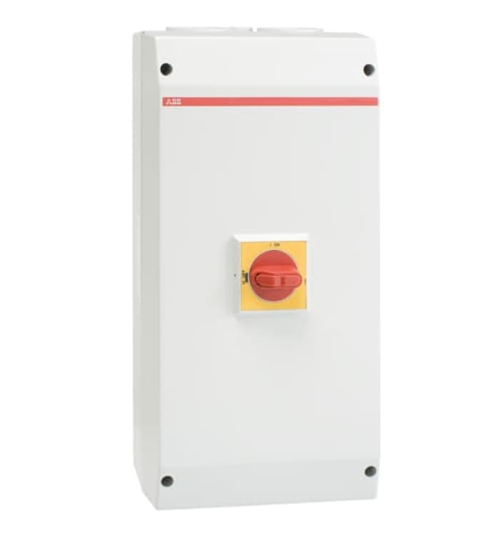 ABB 3P Pole Screw Mount Switch Disconnector - 100A Maximum Current, 37kW Power Rating, IP65