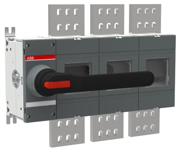 ABB 3P Pole Surface Mount Switch Disconnector - 2500A Maximum Current, 85kW Power Rating, IP00