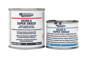 Silver Epoxy Conductive Paint, Can, EMI / RFI Shielding, 60ml, Super Shield 842ER Series