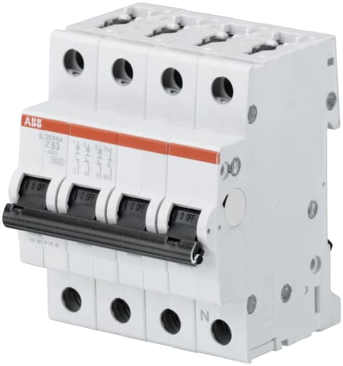 ABB System Pro M Compact S200 MCB, 3P+N Poles, 20A, Type Z