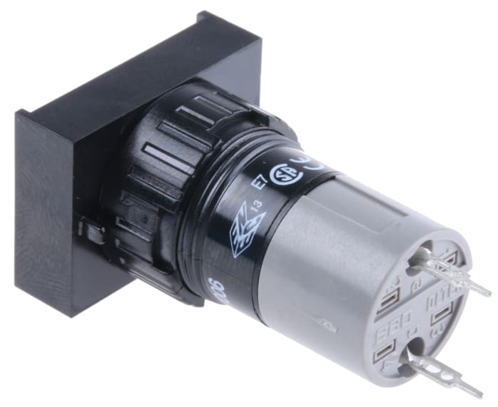 Buton / Buton Siviç / Buton Switch, 18 x 24mm, PCB, Aydınlatmalı, Beyaz LEDli, IP40