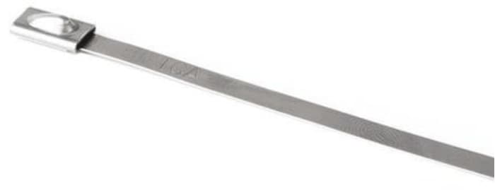 HellermannTyton, Metalik, 316 Paslanmaz Çelik, Bilyalı Kablo Bağı, 838mm x 4,6 mm
