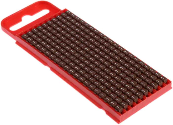 HellermannTyton Kablo İşaretleyici, Kahverengi Renkli, 1, Klipsli, 2mm → 2,8mm