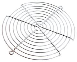 Fan Finger Guard, Steel - Wire Form, 172mm Axial Fans, 162.1 mm, Bright Nickel Chrome