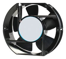 AC Axial Fan, 230V, Rectangular with Rounded Ends, 172 mm, 51 mm, Ball Bearing, 220 CFM