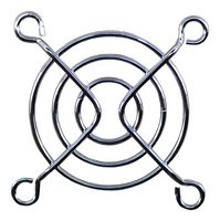 Fan Finger Guard, Steel - Wire Form, 50mm and 52mm Axial Fans, 42 mm, Bright Nickel Chrome