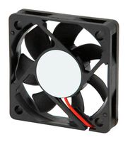 DC Axial Fan, 12 V, Square, 50 mm, 10 mm, Ball Bearing, 12.7 CFM