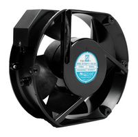 AC Axial Fan, 230V, Rectangular with Rounded Ends, 172 mm, 55 mm, Ball Bearing, 293 CFM