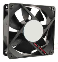 DC Axial Fan, 24 V, Square, 120 mm, 38 mm, Ball Bearing, 124 CFM