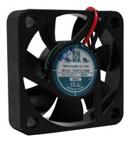 DC Axial Fan, 12 V, Square, 40 mm, 10 mm, Ball Bearing, 6 CFM