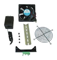 Spot Cooler, 65cfm, Contents 120x32mm Fan, DIN Rail, DIN Mount Fan Bracket, Mounting Screws