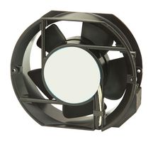 AC Axial Fan, 230V, Rectangular with Rounded Ends, 172 mm, 51 mm, Ball Bearing, 235 CFM