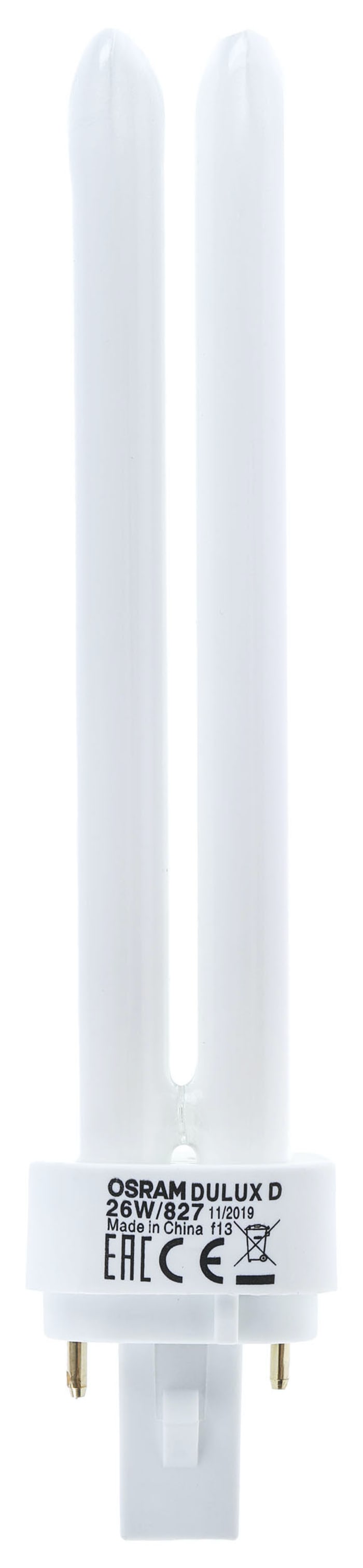 Osram, 2 Pinli, Entegre Olmayan Kompakt Floresan Ampuller, 26 W, 2700K, Ekstra Sıcak Beyaz