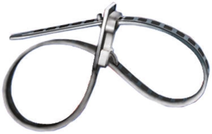 HellermannTyton, Termoplastik Poliüretan, Siyah Kablo Bağı, 180mm x 7 mm