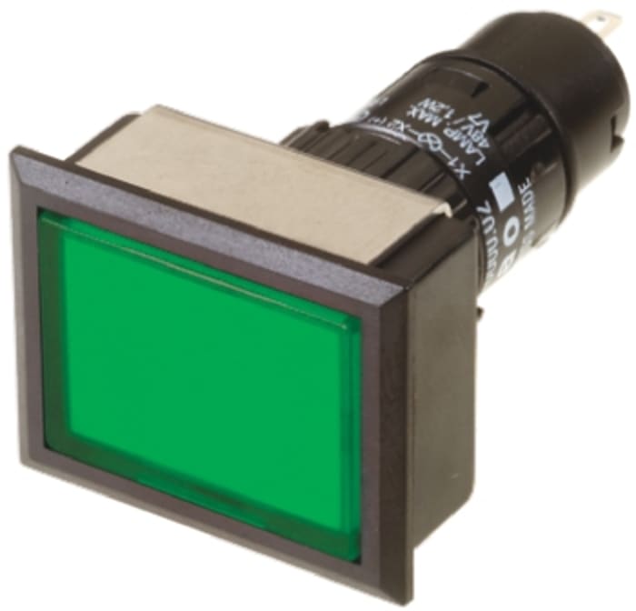 EAO Green Illuminated Momentary Push Button Head, IP65