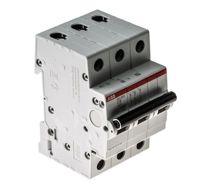 System M Pro S200 MCB Mini Şalter 3P, 6 A, C Tipi