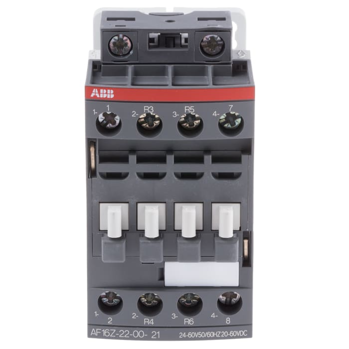 AF16Z AF Aralığı Kontaktör, 4 Kutuplu, 30 A, 7,5 kW, Bobin Gerilimi: 60 V dc