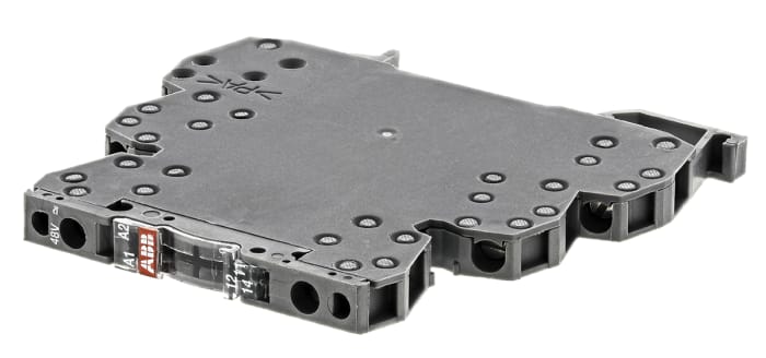 ABB R600 Series Interface Relay, DIN Rail Mount, 48V ac/dc Coil, SPDT, 6A Load