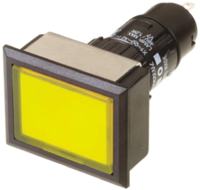EAO Buton Switch, PCB Montajı İçin, Sarı, 3 A (250 V ac), IP65