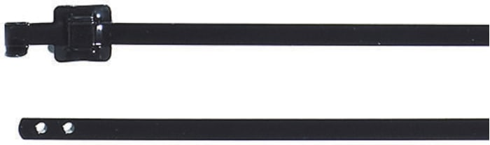 HellermannTyton, Siyah, Polyester Kaplamalı Paslanmaz Çelik, Serbest Bırakılabilir Kablo Bağı, 430mm x 10,26 mm