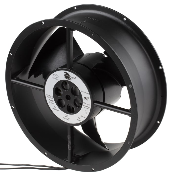 AC Aksiyel Fan, 254 x 88.9mm, 935m³/sa, 61W, 115 V ac (Caravel Serisi)