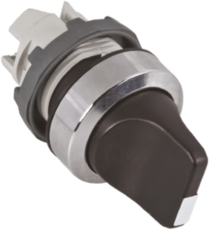 ABB ABB Modular Series 2 Position Selector Switch Head, 22mm Cutout, Black Handle