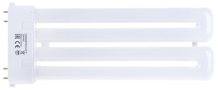 2G10 DULUX Quad Tube Shape CFL Bulb, 36 W, 4000K, Cool White Colour Tone