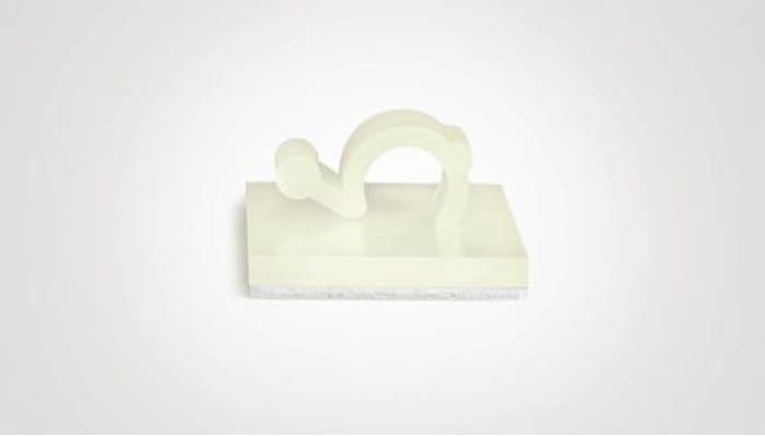 HellermannTyton Naylon 66, Sabitleme Klipsi, Yapışkanlı, Çapı: 3mm