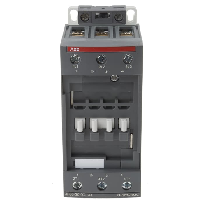 AF65 AF Aralığı Kontaktör, 3 Kutuplu, 105 A, 30 kW, Bobin Gerilimi: 24 V ac/dc