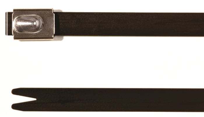 HellermannTyton, Siyah, 316 Paslanmaz Çelik, Bilyalı Kablo Bağı, 681mm x 7,9 mm