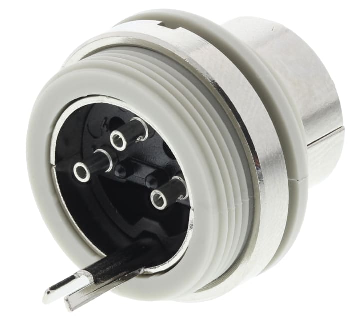 MASEI Serisi Din Jak Konnektör, DIN 41524, Fiş, Vidalayarak Eşleme, 3 Kontaklı, Düz, 4A, 34 V ac/dc, IP30