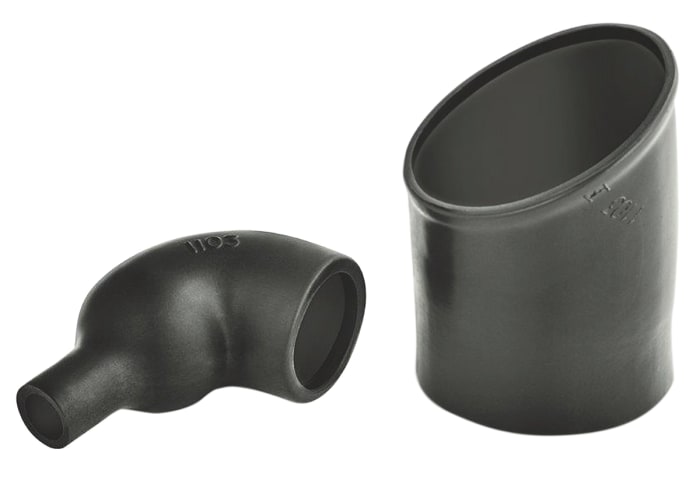 HellermannTyton Cable Boot Black, Fluid Resistant Elastomer, 16.5mm