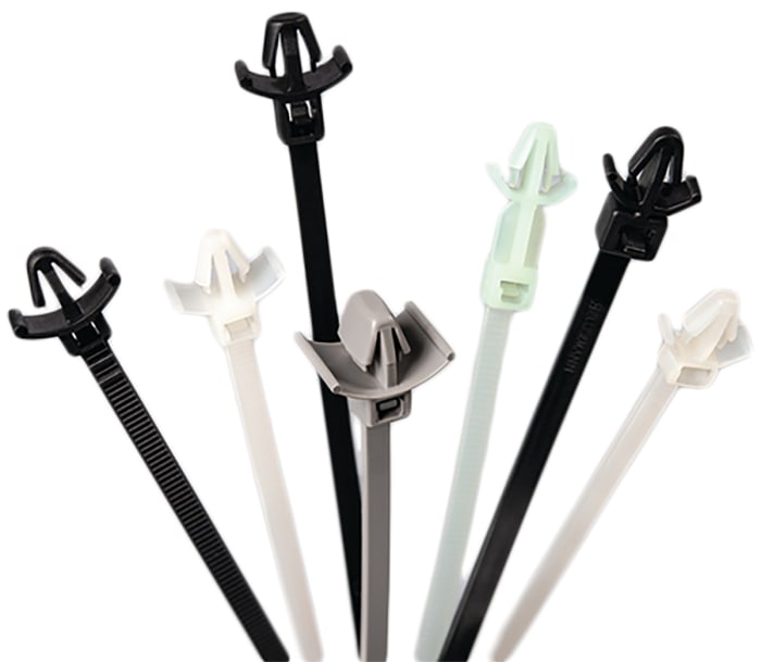 HellermannTyton, Siyah Kablo Bağı Seti (Paketli), Naylon 66, 225mm x 5mm