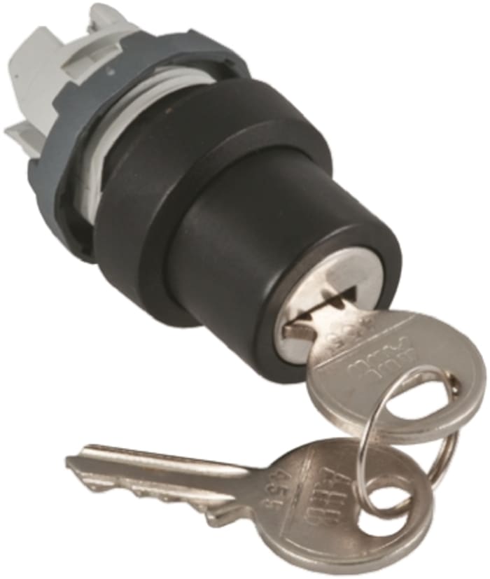 ABB Anahtarlı Buton (Sadece Kafa), Anahtar, 3 Konumlu, Latching Operatörlü