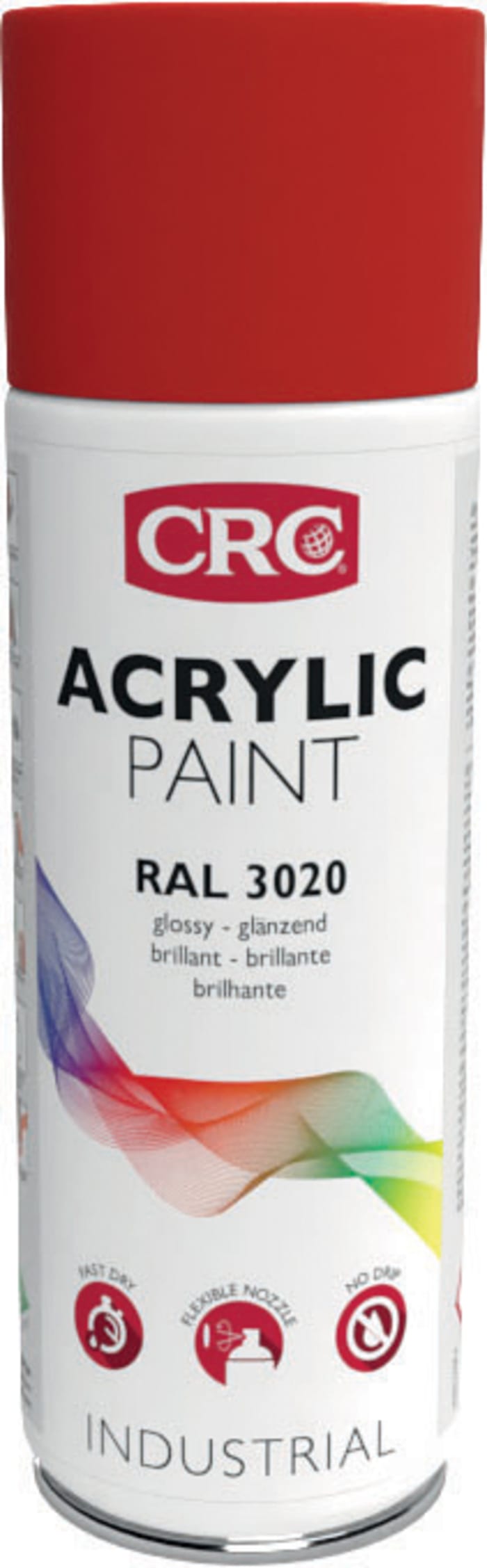 CRC 400ml RAL 3020 Kırmızı Sprey Boya, Parlak
