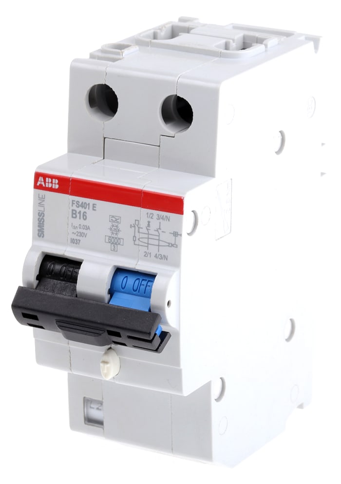 SMISSLINE RCD Anahtarı, Kesme: 30mA, 16 A, 2P