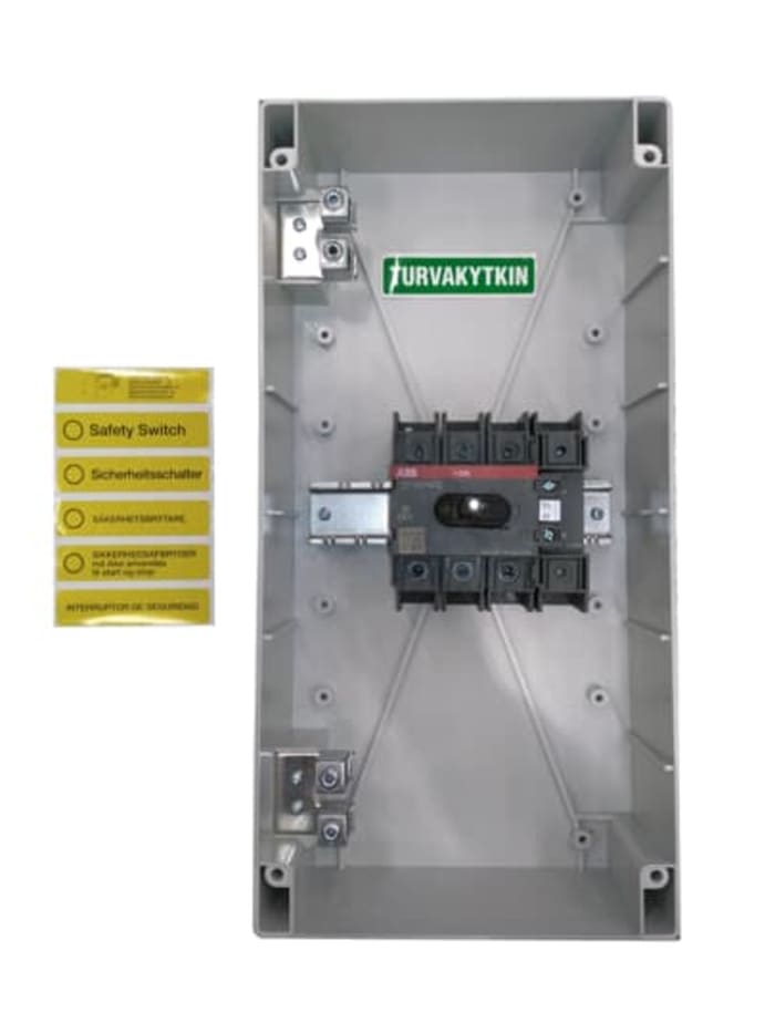 ABB 4P Pole Screw Mount Switch Disconnector - 100A Maximum Current, 37kW Power Rating, IP65