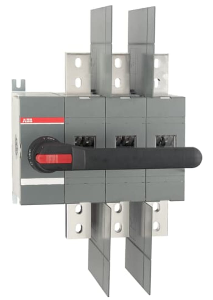 ABB 3P Pole Surface Mount Switch Disconnector - 1600A Maximum Current, 710kW Power Rating, IP00