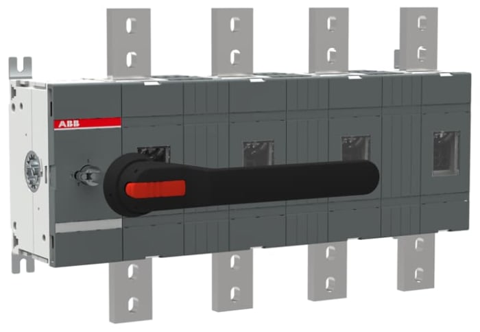 ABB 4P Pole Surface Mount Switch Disconnector - 1600A Maximum Current, 710kW Power Rating, IP00