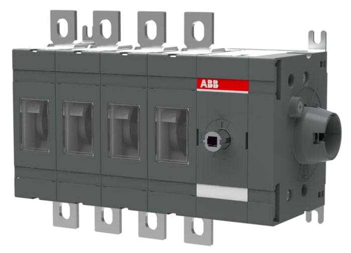 ABB 4P Pole Screw Mount Switch Disconnector - 200A Maximum Current, 200kW Power Rating, IP00