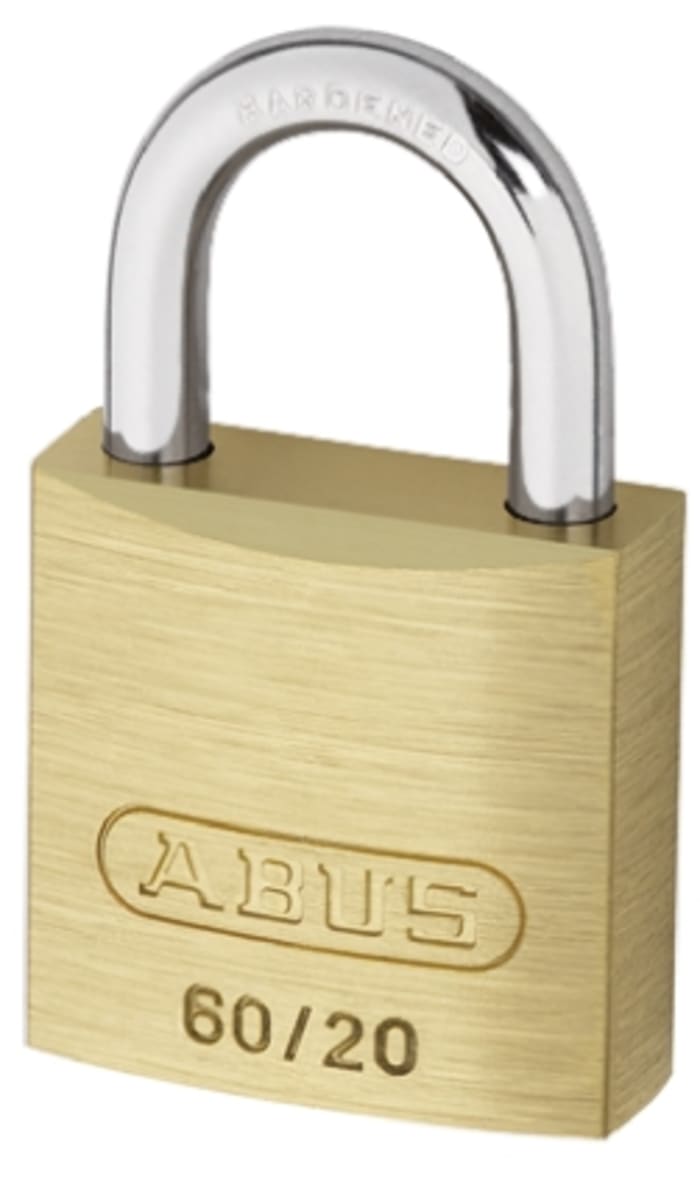 Abus Asma Kilit, 20mm, Pirinç, Çelik Anahtar